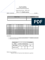 MENG 300 Midterm Sem II Model Answer