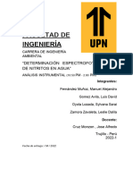 Determinación Espectrofotométrica de Sulfatos en Agua 3301 - Grupo 1