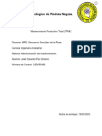 Instituto Tecnológico de Piedras Negras.: "Mantenimiento Productivo Total (TPM) "