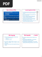 Steps in Design of Piles: Loads Applied To Piles