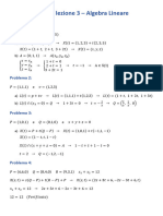 Esercizi Lezione 3 - Algebra Lineare