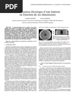 Modélisation Électrique D'une Batterie en Fonction de Ses Dimensions