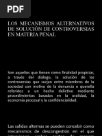 Los Mecanismos Alternativos de Solución de Controversias en