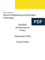 Outline - ZZCA9202 Data Security & Privacy - H62022