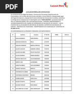 Acta de Entrega de Constancias A Participantes