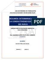 Resumen-Practica 10. Determinacion de La Conductividad Del Suelo.