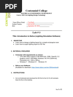 Lab 3 Introduction To Dialux