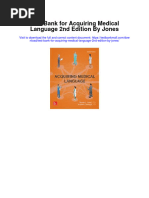 Test Bank For Acquiring Medical Language 2nd Edition by Jones