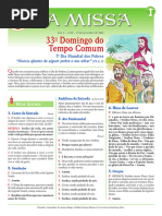 A Missa - Ano A - Nº 62 - 33º Domingo Do Tempo Comum - 19.11.23