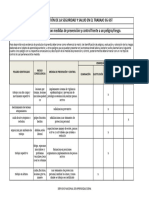 Matriz de Jerarquización Con Medidas de Prevención y Control Frente A Un PeligroRiesgo.