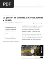 Gestión de Compras. Entornos, Formas y Etapas. - Gestiopolis