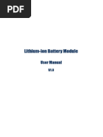 Battery User Manual V1.0