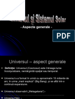 Lectia 1 Universul - Si - Sistemul - Solar, Cls IX