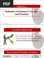 Module 1.1 Basic Statistical Concepts