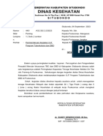 Surat Pemberitahuan Ojt TB Dan DBD September 2023