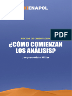 Cómo Comienzan Los Análisis (Jacques Alain Miller)