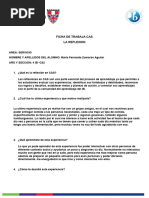 Ficha de Trabajo - LA REFLEXION CAS