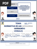 5° Sec. Normativa de Las Categorías Verbales - Roxana Berna