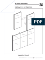 YCU 750 TU Unitized Curtain Wall System: Installation Instructions