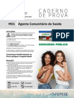 Prova Agente Comunitario de Saude Paraíso TO