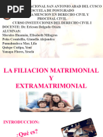 Diapos Filiacion Matrimonial y Extramatrimonial - Grupo 2-Maestria