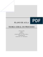 TGP - Paulo. Plano de Aula Teoria Geral Do Processo