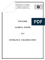 Bancrofts School 11 Plus English Sample Paper 2