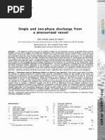 Single and Two-Phase Discharge From A Pressurized Vessel