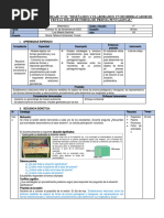 Sesión de Aprendizaje Matematica 10 de Noviembre