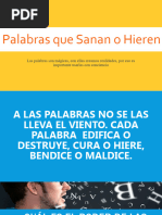 Palabras Que Sanan o Hieren