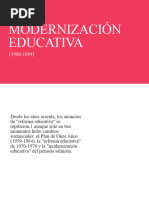 La Modernización Educativa