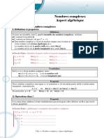 Nombres Complexes, Aspect Algébrique