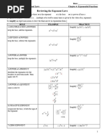 01 - Review of Exponent Laws Handout