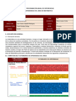 Programación Anual de Experiencias Quinto Latinoamericano - 2023 Matematica