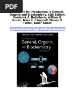 Test Bank For Introduction To General Organic and Biochemistry 12th Edition Frederick A Bettelheim William H Brown Mary K Campbell Shawn o Farrell Omar Torres 13