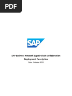 SAP Business Network Supply Chain Collaboration Deployment Description