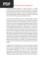 Redaccion Final de Texto Argumentativo