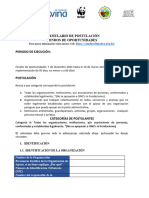 OPORTUNIDADES Formulario de Aplicacion