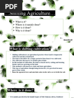 Shifting Agriculture