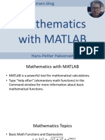 MATLAB Examples - Mathematics