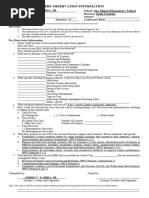 PRE-POST OBSERVATION INFORMATION-4As-COT 1