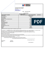 Dzire Vxi CNG Yb Proforma Invoice Nagendra Swamy M