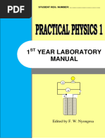 1st Year Laboratory Manual