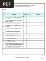 Gas Cylinder Inspection Checklist