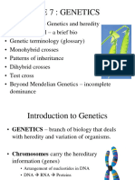 Mendelian Genetics