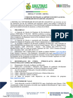 EDITAL #122/2023 - GR/UEA Seleção para O Curso de Mestrado Acadêmico em Educação Da Universidade Do Estado Do Amazonas