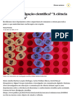 Porquê A Divulgação Científica - "A Ciência Não É Uma Ilha" - Conta-Nos A Tua Ciência - PÚBLICO