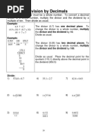 Decimal Competency Homework