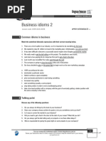 Business Idioms 2