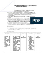 Aplicar La Importancia de Los Cambios Por Alteración en Los Productos Cárnicos